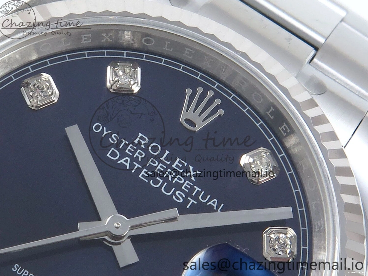 0108 DateJust 36 126234 EWEF Best Edition Blue Diamonds Dial on Oyster Bracelet A Resilient 695